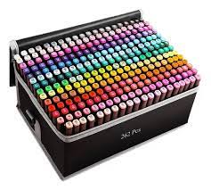 ¡🎨KIT DE 262 MARCADORES DOBLE PUNTA!✨